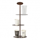 카페 종이 테이크아웃 컵 디스플레이 진열대 디스펜서 정리 수납함 오리스타