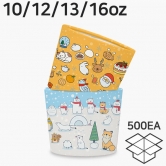 에어홀더 크리스마스 겨울 동물 1박스 500개