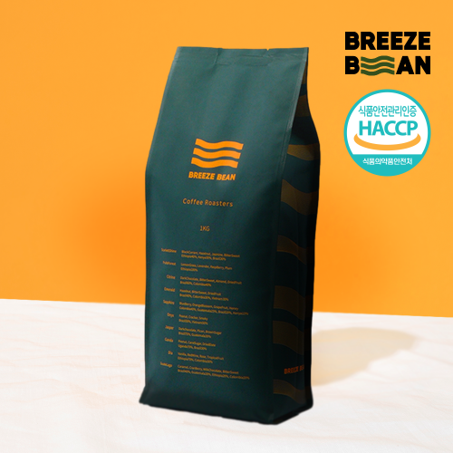 해썹 고소한원두 1kg 당일로스팅 커피원두 홀빈 라떼에어울리는 원두 토파즈 블렌드 브리즈빈