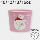 에어홀더 러브베어 1박스 500개 92파이 98파이 컵홀더