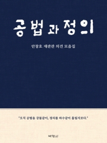 공법과 정의(안창호 재판관 의견 모음집)