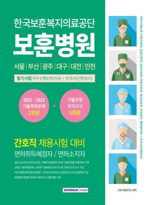 한국보훈복지의료공단 보훈병원 필기시험(직무수행능력+한국사)