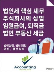 법인세 핵심 세무, 주식회사의 상법 임원 급여, 퇴직금, 법인 부동산 세금