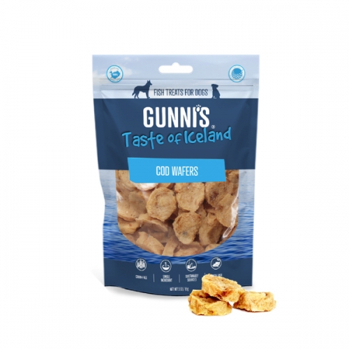구니스 웨이퍼 3종(대구/울프피쉬/연어) 강아지 간식 85g