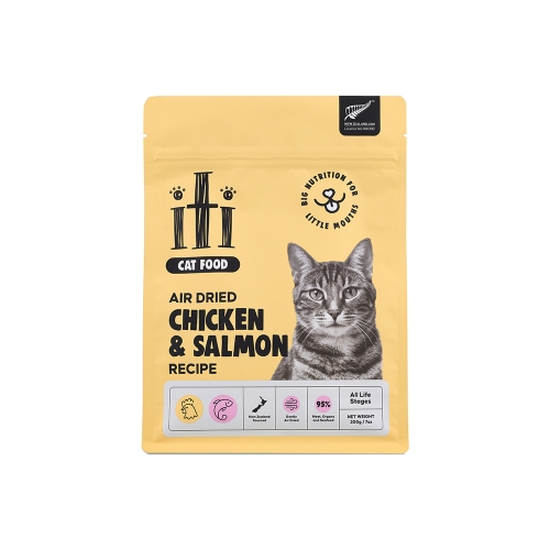 이티 에어드라이 캣푸드 닭고기&연어 주식 간식 200g
