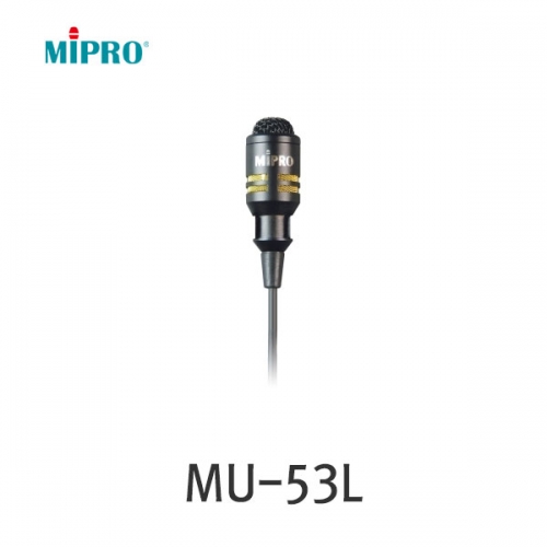 MIPRO MU-53L MU-53LS 핀마이크 콘덴서마이크 라벨리어 유닛 생활방수