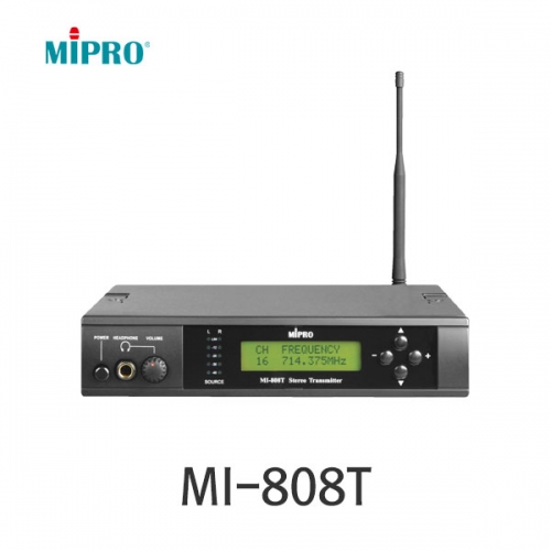 MIPRO MI-808T 무선 인이어 모니터 시스템 스테레오 송신기