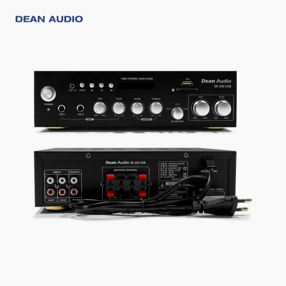 DEAN AUDIO SR-200USB  2채널 상업용 매장앰프