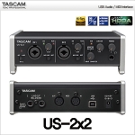 TASCAM US-2x2 USB 오디오 미디 인터페이스 USB2.0
