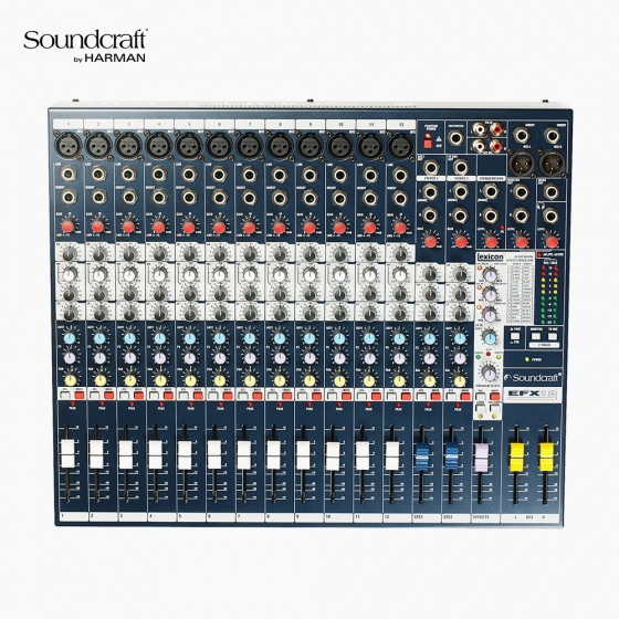 사운드크래프트 EFX12 12+2채널 이팩터 내장 아날로그 오디오 믹서 Soundcraft 오디오 인터페이스