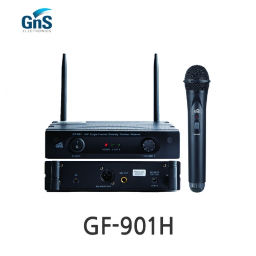 GNS GF-901H 900MHz 채널고정형 싱글채널핸드 타입 무선마이크