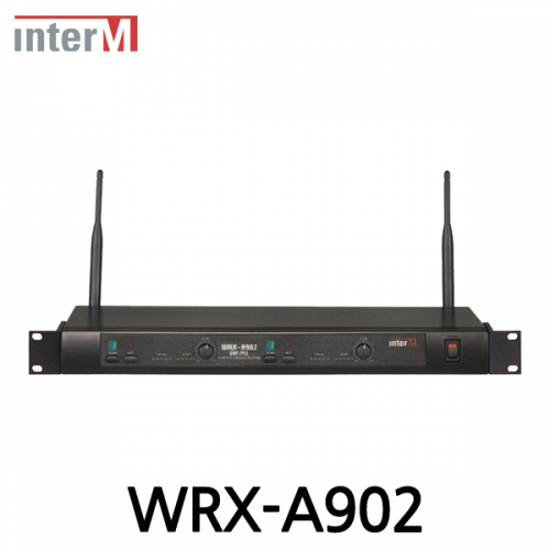 Inter-M 인터엠 WRX-A902 900MHz 채널가변형 무선 리시버 2채널 900MHz Wireless Receiver