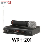 Inter-M 인터엠 WRH-201 200MHz 채널고정형 무선 마이크 세트 핸드마이크 타입 200MHz Wireless Microphone System (Handheld)