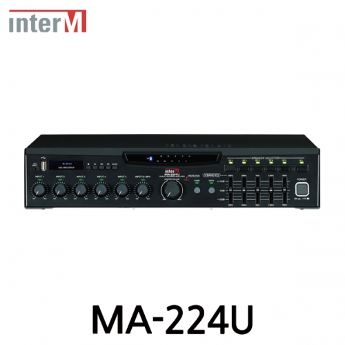 Inter-M 인터엠 MA-224U USB 믹싱 앰프 USB Mixing Amplifier