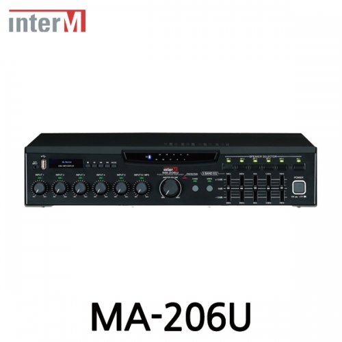 Inter-M 인터엠 MA-206U USB 믹싱 앰프 USB Mixing Amplifier