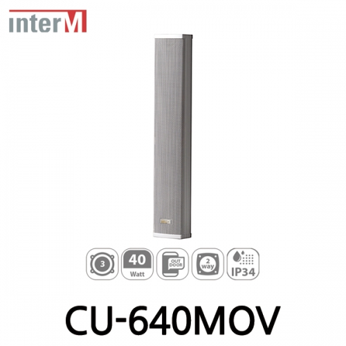 Inter-M 인터엠 CU-640MOV 4 x 3" 2웨이 컬럼 스피커 Quad 3" 2Way Column Speaker