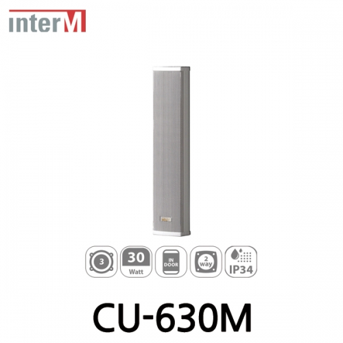 Inter-M 인터엠 CU-630M 3 x 3" 2웨이 컬럼 스피커 Triple 3" 2Way Column Speaker