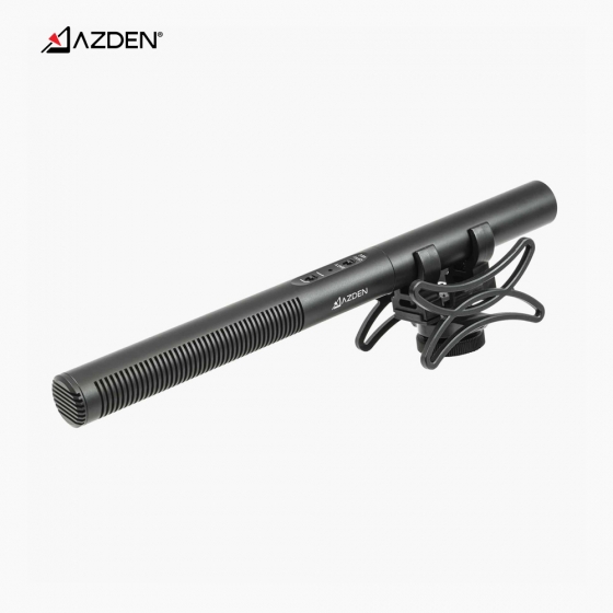 AZDEN 아즈덴 SGM-250 배터리 교체형 샷건 콘덴서 마이크 스튜디오 녹음 잡지 인터뷰 초지향성 마이크