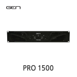 GEN PRO1500 Power Amplifier 500W+500W 8ohm