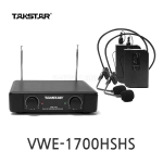 TAKSTAR VWE-1700HH 탁스타 2채널 무선마이크 세트 무선핸드마이크 200MHz