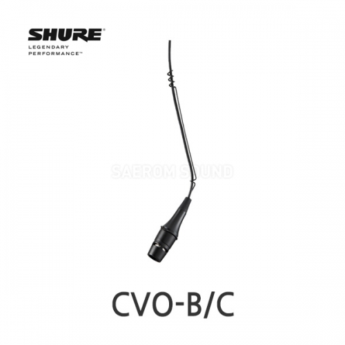 SHURE CVO-B/C 단일지향성 오버헤드 콘덴서 마이크 블랙