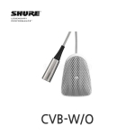 SHURE CVB-W/O 무지향성 바운더리 콘덴서 마이크 화이트