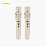 SHURE 슈어 KSM141/SL STEREO 단일지향성 펜슬타입 듀얼 패턴 악기용 콘덴서 마이크(PAIR)