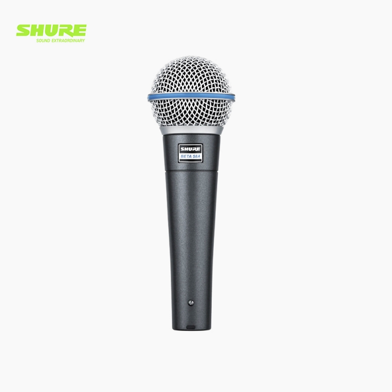 SHURE 슈어 BETA 58A 초지향성 스튜디오 녹음용 다이나믹 유선 보컬 핸드마이크