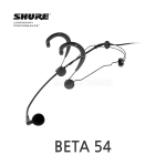 SHURE BETA 54 초지향성 콘덴서 헤드셋 마이크