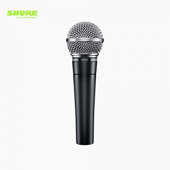 SHURE 슈어 SM58K-LC 단일지향성 카디오이드 공연용 보컬용 다이나믹 유선 핸드마이크