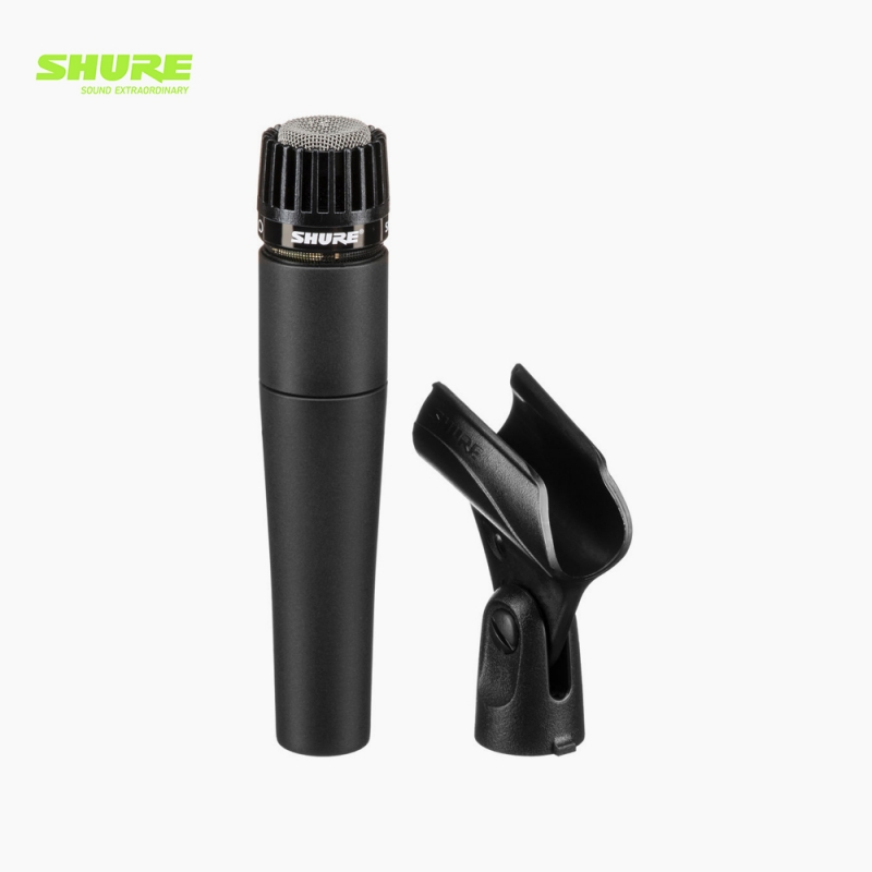 SHURE 슈어 SM57-LC 단일지향성 카디오이드 보컬 다이나믹 유선 악기마이크