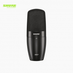 SHURE 슈어 SM27-SC 단일지향성 스튜디오 레코딩 방송 녹음용 콘덴서 보컬마이크