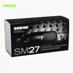 SHURE 슈어 SM27-SC 단일지향성 스튜디오 레코딩 방송 녹음용 콘덴서 보컬마이크