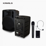 KANALS 카날스 BK-1260 충전식 휴대용 이동식 앰프 스피커 2채널 무선마이크세트