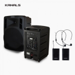 KANALS 카날스 BK-1260 충전식 휴대용 이동식 앰프 스피커 2채널 무선마이크세트