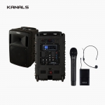 KANALS 카날스 BK-1050N 충전식 휴대용 이동식 앰프 스피커 2채널 무선마이크세트