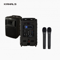 KANALS 카날스 BK-1050N 충전식 휴대용 이동식 앰프 스피커 2채널 무선마이크세트