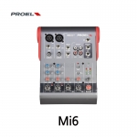 PROEL Mi6 프로엘 6채널 2버스 2x Mic 초소형 믹서