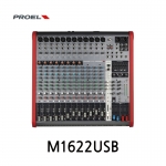 PROEL M1622USB 프로엘 16채널 4버스 12x Mic 믹서 이펙터 내장 USB