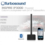 Turbosound iNSPIRE iP3000 터보사운드 파워드 컬럼 라우드 블루투스 올인원 포터블 PA 액티브 스피커