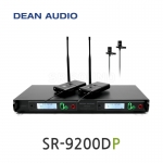 DEAN AUDIO SR-9200D 2채널 무선 핀 마이크 리시버 UHF 900MHz 송신기 수신기 세트 강의용 공연용 행사용 교회 설교