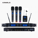 KANALS 카날스 BK-4200 방송용 라이브 무대 공연용 행사용 UHF 4채널 PLL 자동채널 무선마이크 송수신기세트