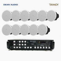 탄노이 음향패키지 DEAN AUDIO SR-650D 6채널 USB 앰프 TANNOY CVS6 실링스피커 11개