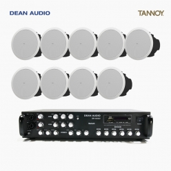 탄노이 음향패키지 DEAN AUDIO SR-650D 6채널 USB 앰프 TANNOY CVS6 실링스피커 9개