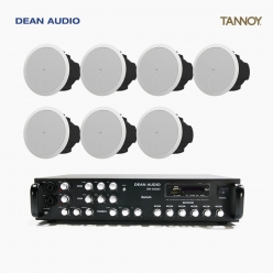 탄노이 음향패키지 DEAN AUDIO SR-650D 6채널 USB 앰프 TANNOY CVS6 실링스피커 7개