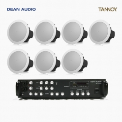 TANNOY 매장 카페 음향패키지 4채널 앰프 SR-450D + 탄노이 CVS4 실링스피커 7개