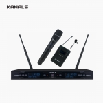 KANALS 카날스 BK-820N 2채널 PLL 자동채널 무선마이크 시스템 900Mhz 주파수 가변형