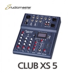 CLUB XS5 5채널 오디오믹서 블루투스 USB 재생 녹음 이펙트