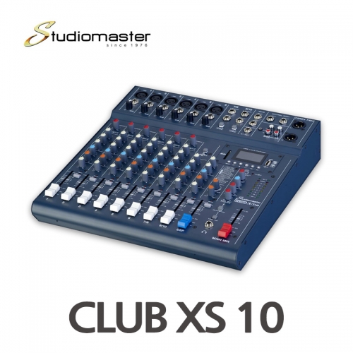 CLUB XS10 10채널 오디오믹서 블루투스 USB 재생 녹음 이펙트