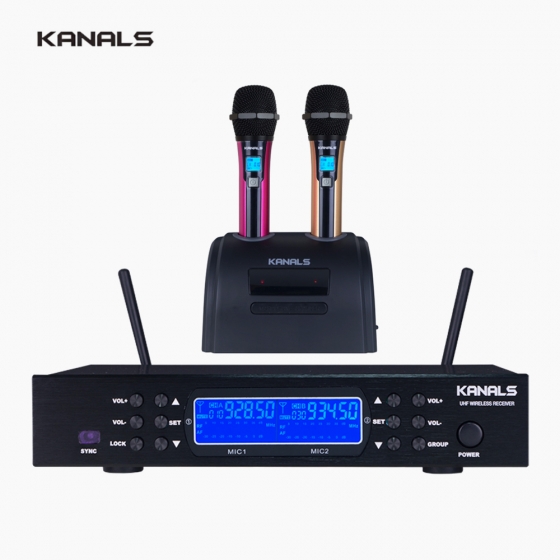 KANALS 카날스 K-9200 2채널 충전식 무선마이크 시스템